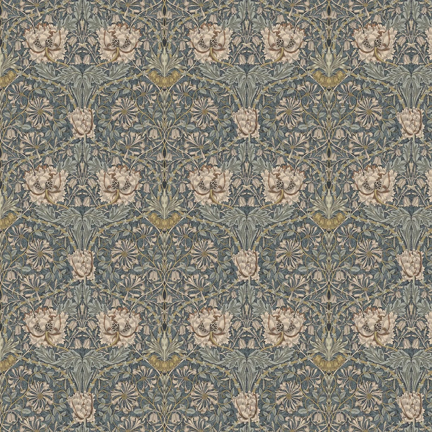 William Morris Design Coated Cotton Fabric | Waterproof Acrylic & Teflon Coated 100% Cotton 55" (140cm) Wide – Sold by the Meter