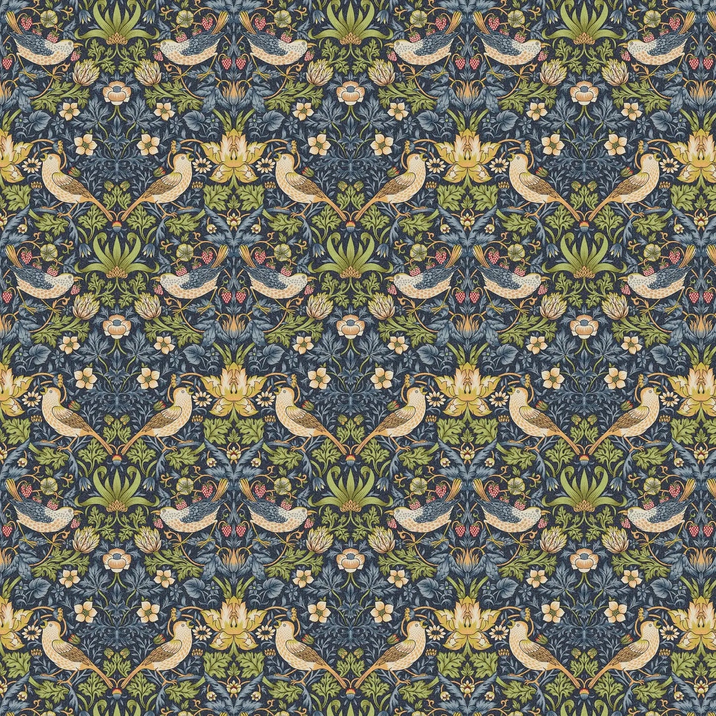 William Morris Design Coated Cotton Fabric | Waterproof Acrylic & Teflon Coated 100% Cotton 55" (140cm) Wide – Sold by the Meter