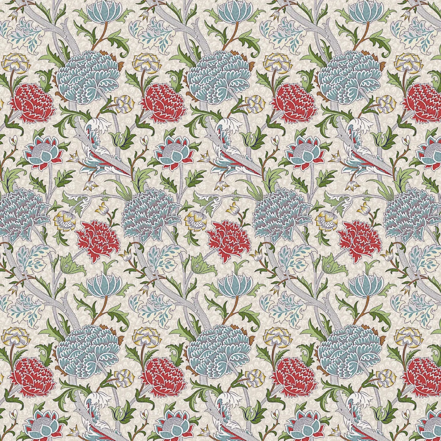 William Morris Design Coated Cotton Fabric | Waterproof Acrylic & Teflon Coated 100% Cotton 55" (140cm) Wide – Sold by the Meter