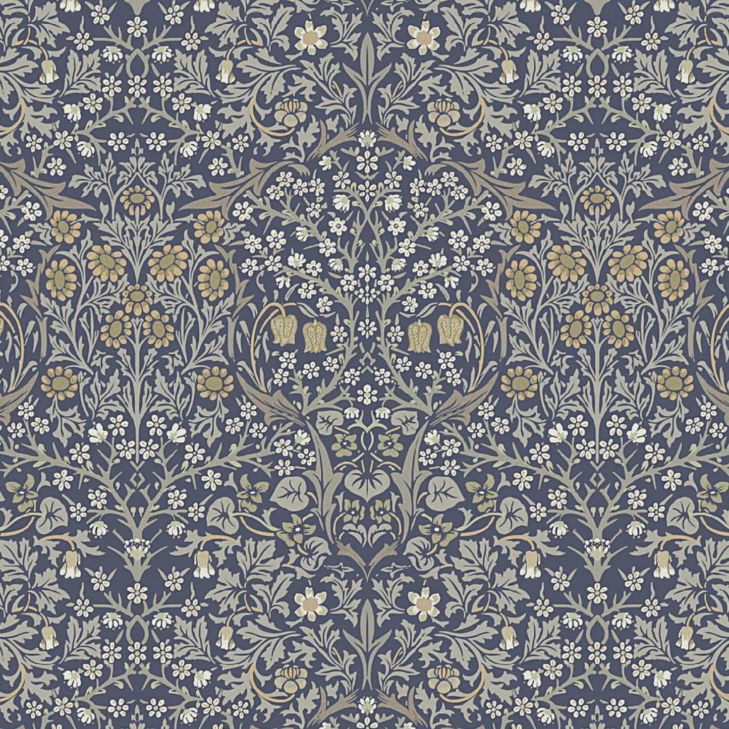 William Morris Design Coated Cotton Fabric | Waterproof Acrylic & Teflon Coated 100% Cotton 55" (140cm) Wide – Sold by the Meter