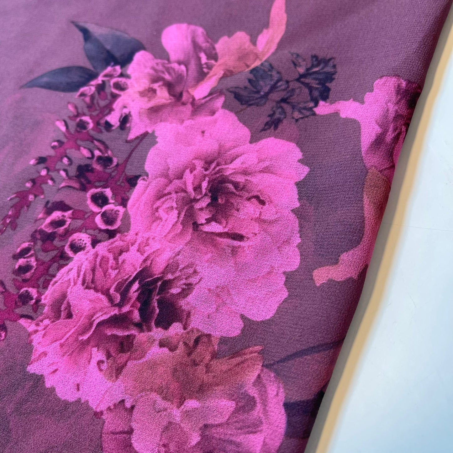 Floral Printed Polyester Georgette and Sheer Chiffon Fabric – Summer Dress Material