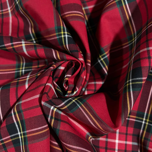 100% Cotton Royal Stewart Tartan Fabric Dress Craft Quilting Costume Material 58"