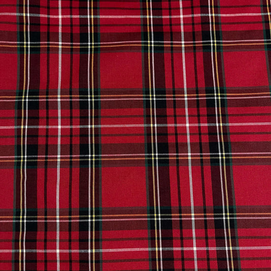 100% Cotton Royal Stewart Tartan Fabric Dress Craft Quilting Costume Material 58"