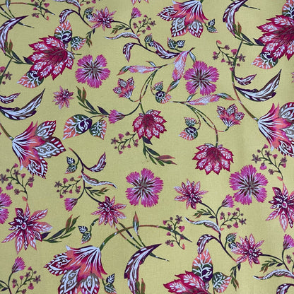 FLORAL COTTON POPLIN FABRIC Rose & Hubble Roses Ditsy Flower MATERIAL 58" Meter