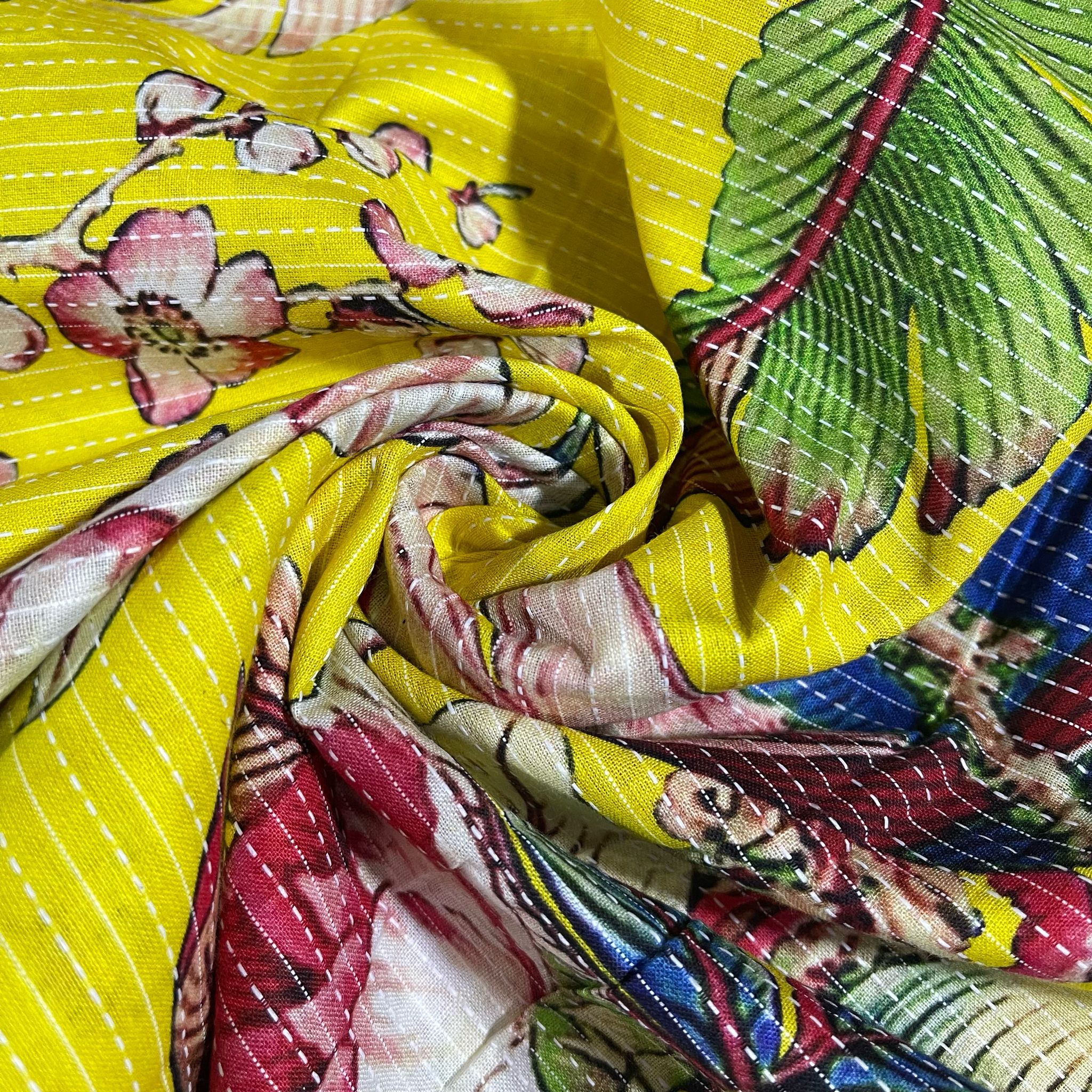 Kantha Batik Cotton Fabric – 44