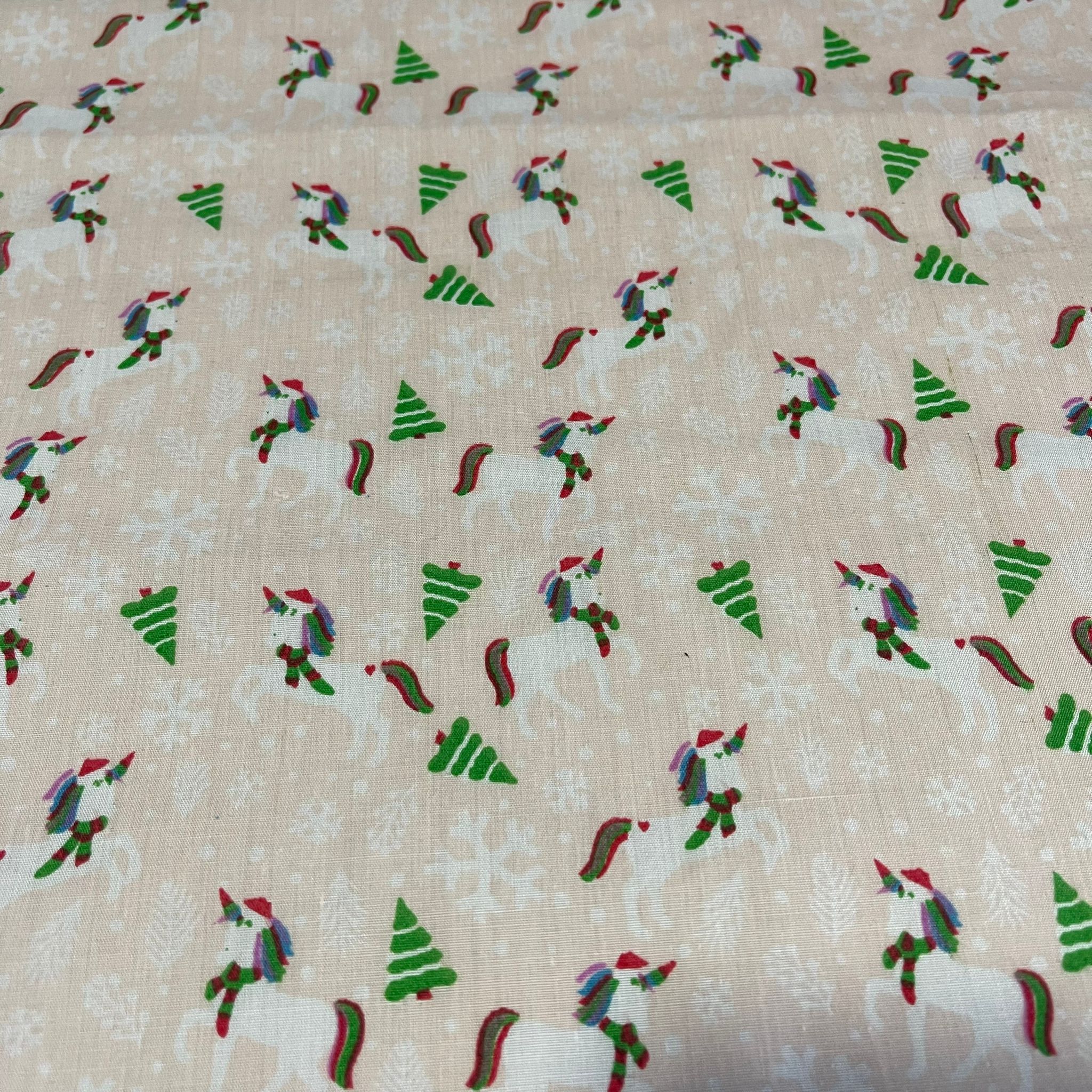 Polycotton Festive Christmas Décor Dress Craft Fabric Xmas Material 44