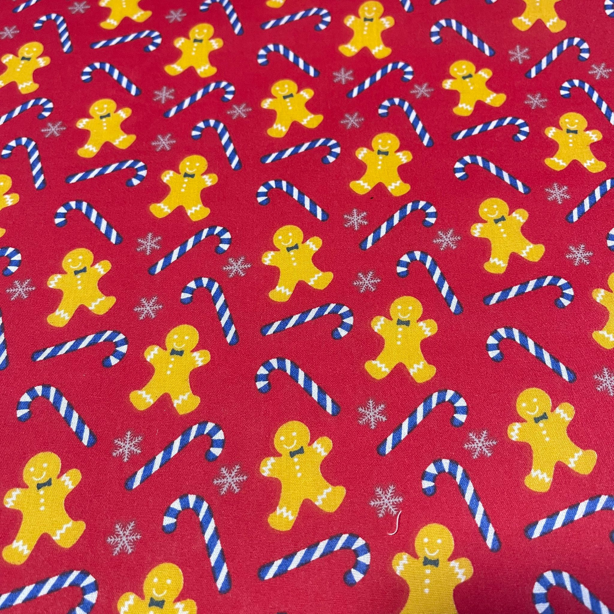 Polycotton Festive Christmas Décor Dress Craft Fabric Xmas Material 44