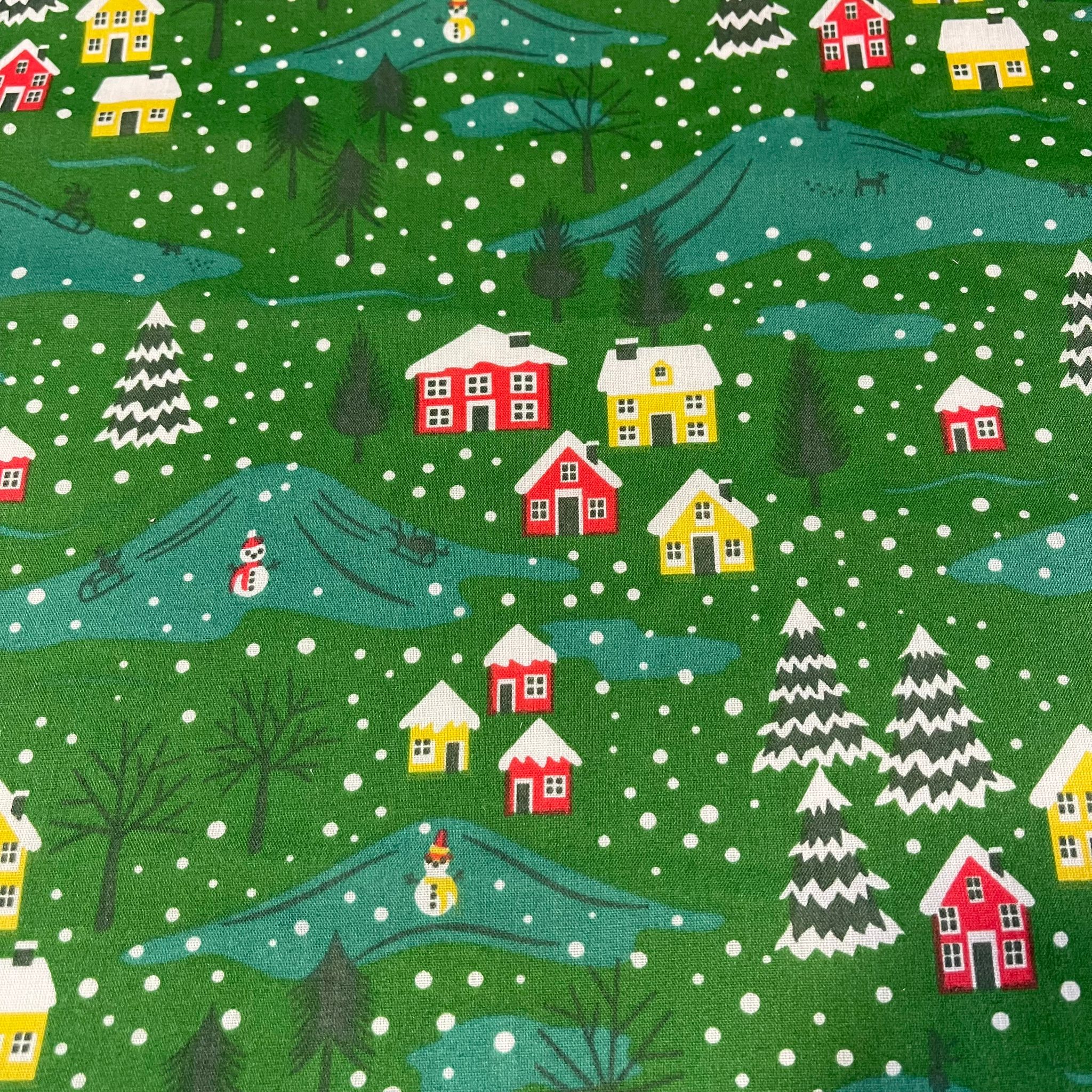 Polycotton Festive Christmas Décor Dress Craft Fabric Xmas Material 44