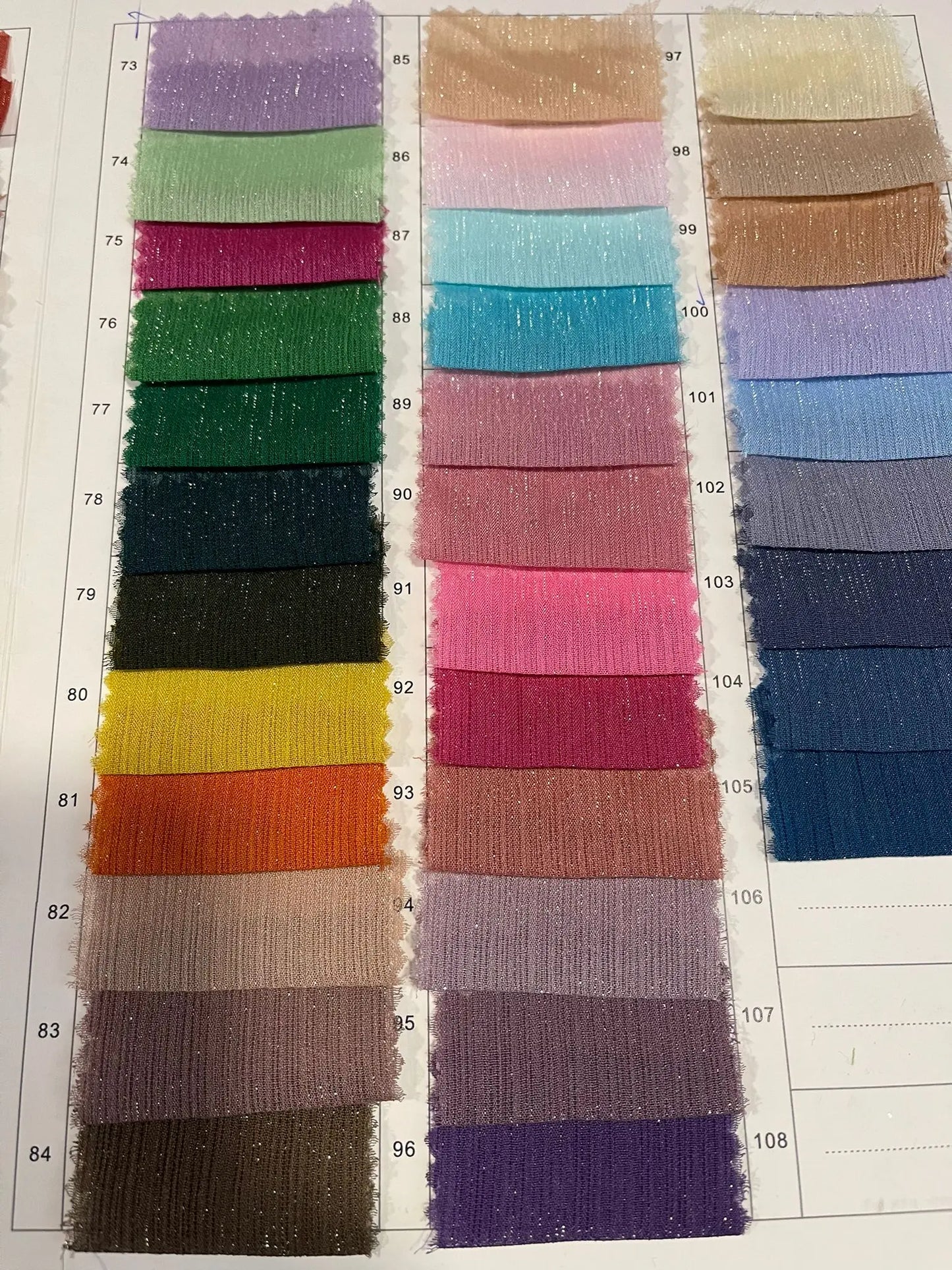Crinkle Chiffon Crepe Lurex Glitter Fabric | 58" (147cm) Wide Dress, Drape & Craft Material – Sold by the Metre