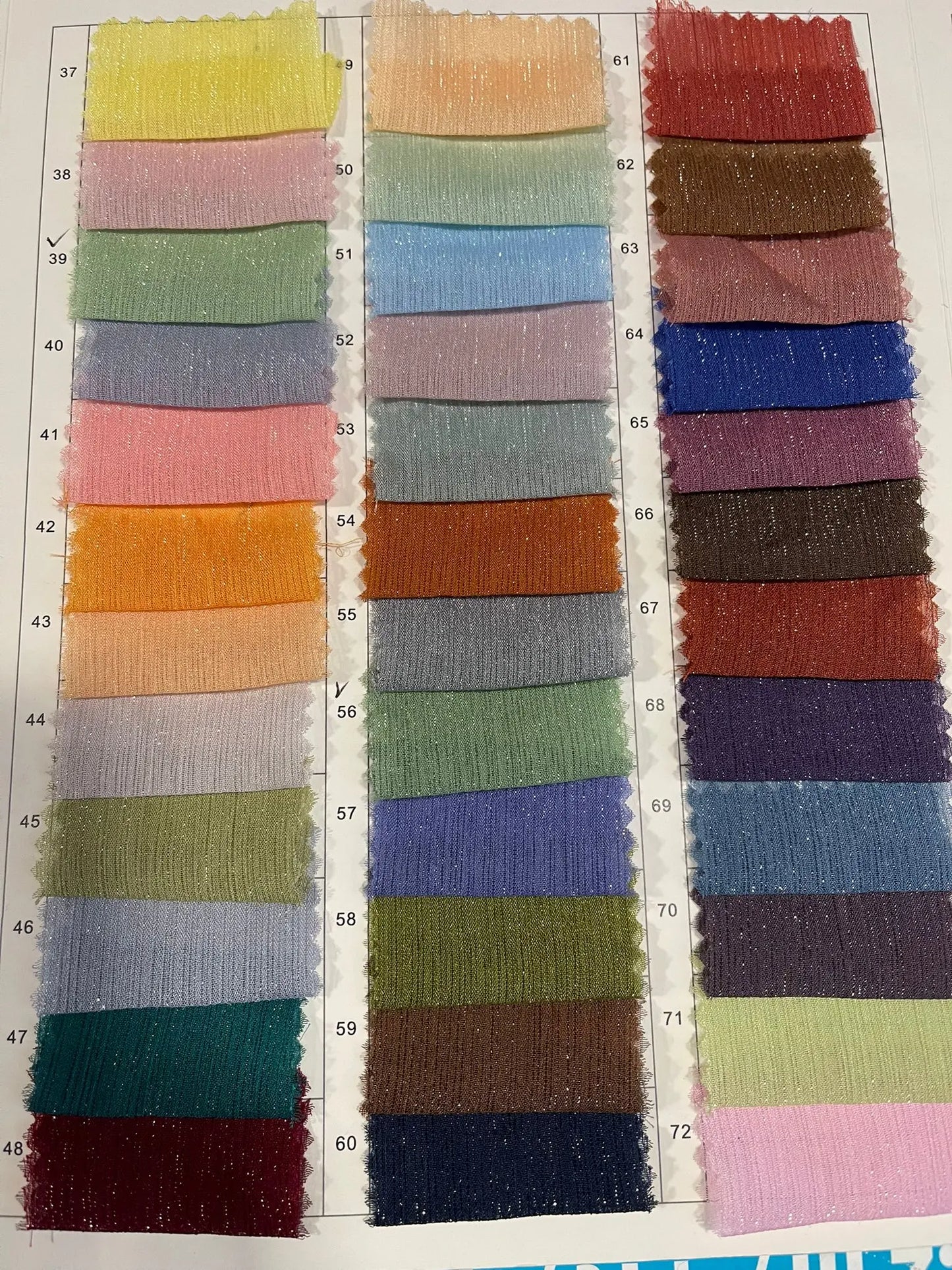 Crinkle Chiffon Crepe Lurex Glitter Fabric | 58" (147cm) Wide Dress, Drape & Craft Material – Sold by the Metre