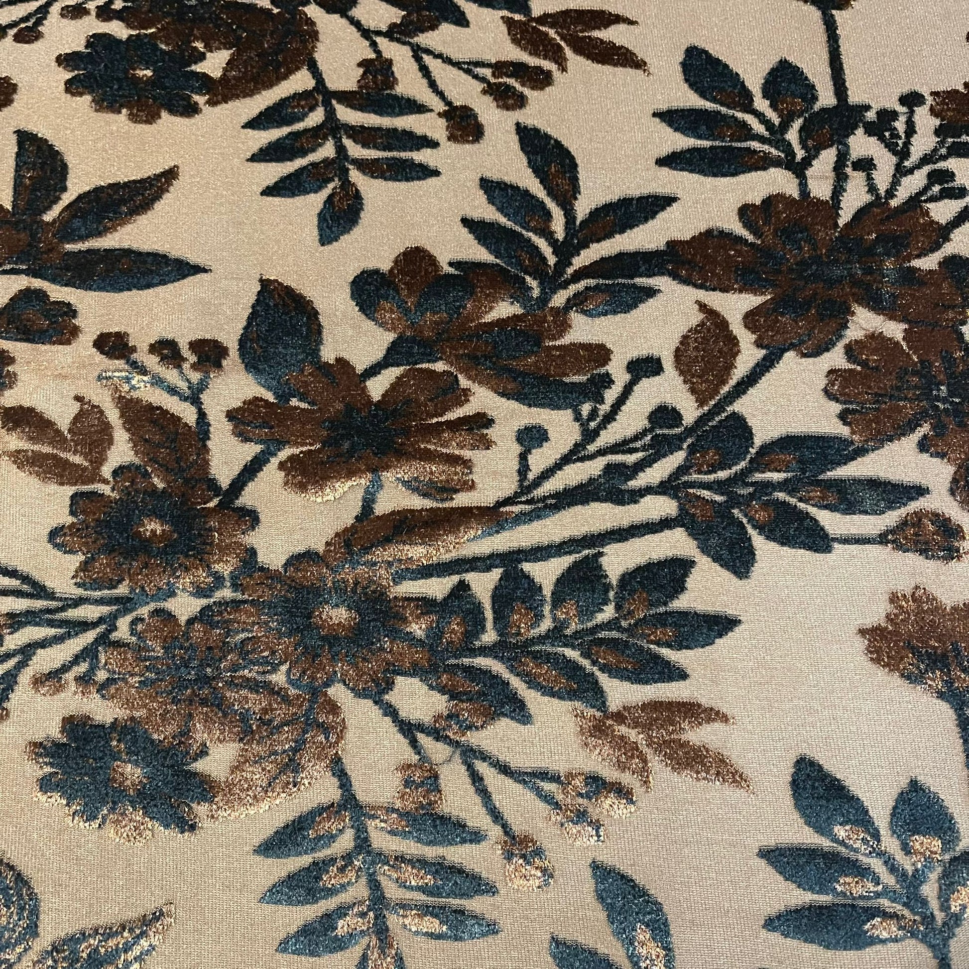 Premium Velvet Velour Floral Devore Dress Craft Fabric Material 58" By The Meter