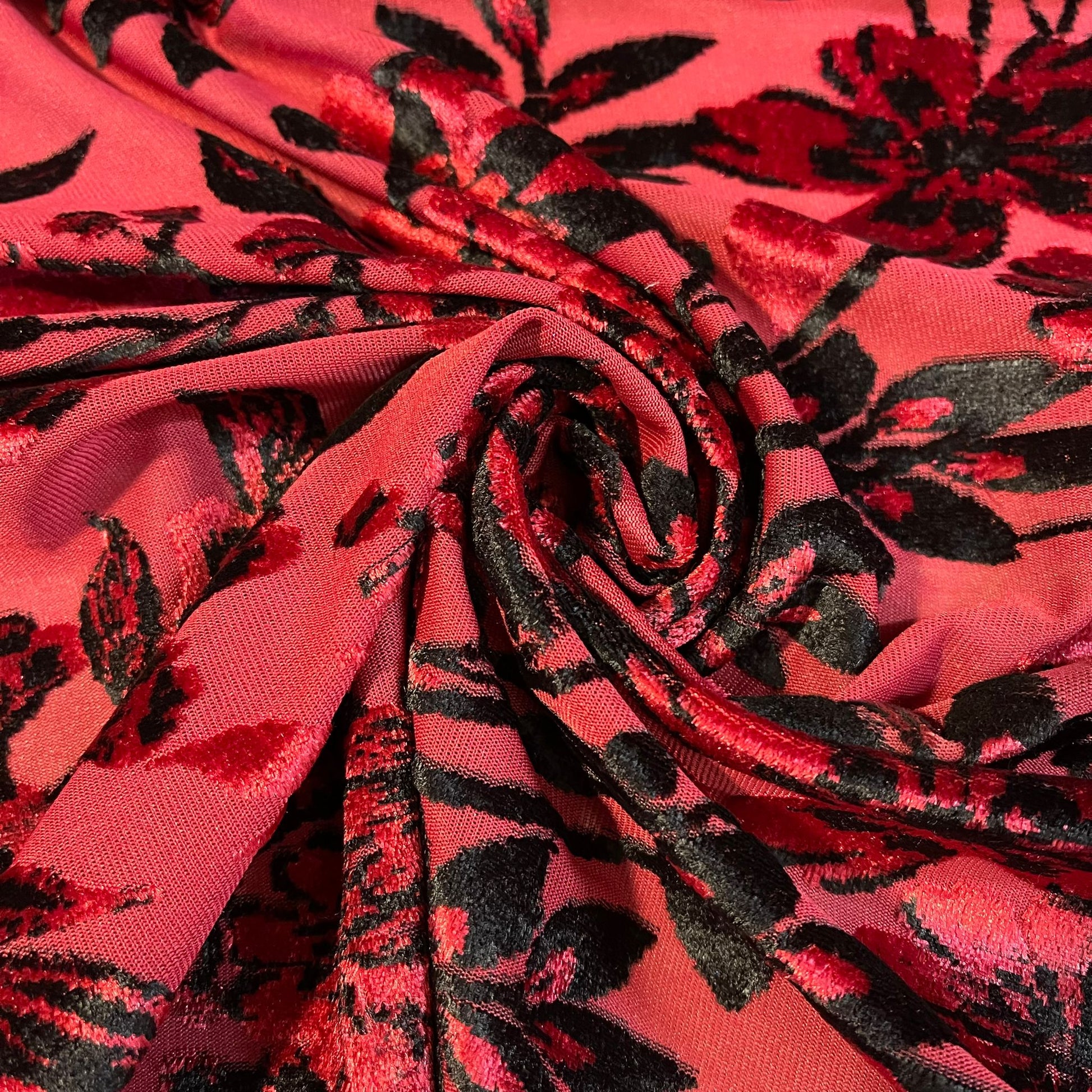 Premium Velvet Velour Floral Devore Dress Craft Fabric Material 58" By The Meter