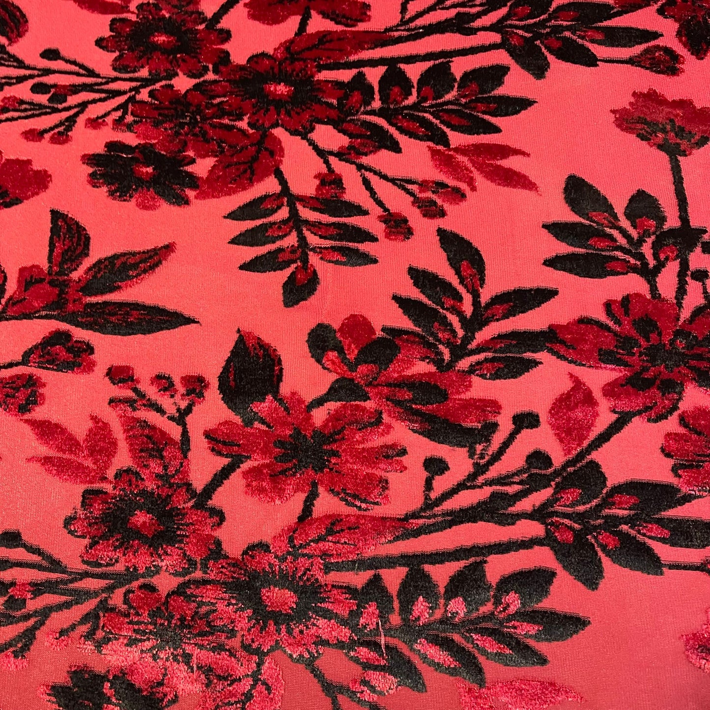 Premium Velvet Velour Floral Devore Dress Craft Fabric Material 58" By The Meter