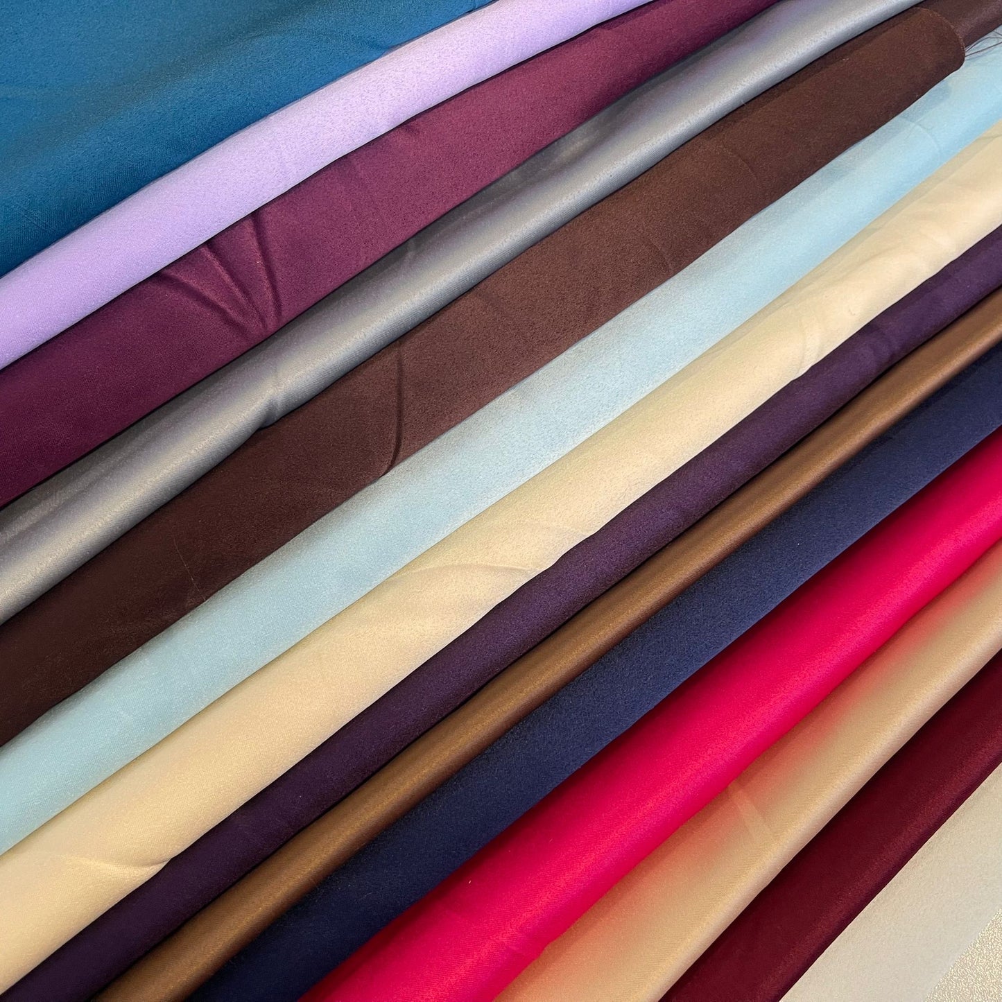 Light Weight Wedding Dull Duchess Satin Fabric Bridal Gown Dress Material 58" Wide By The Meter