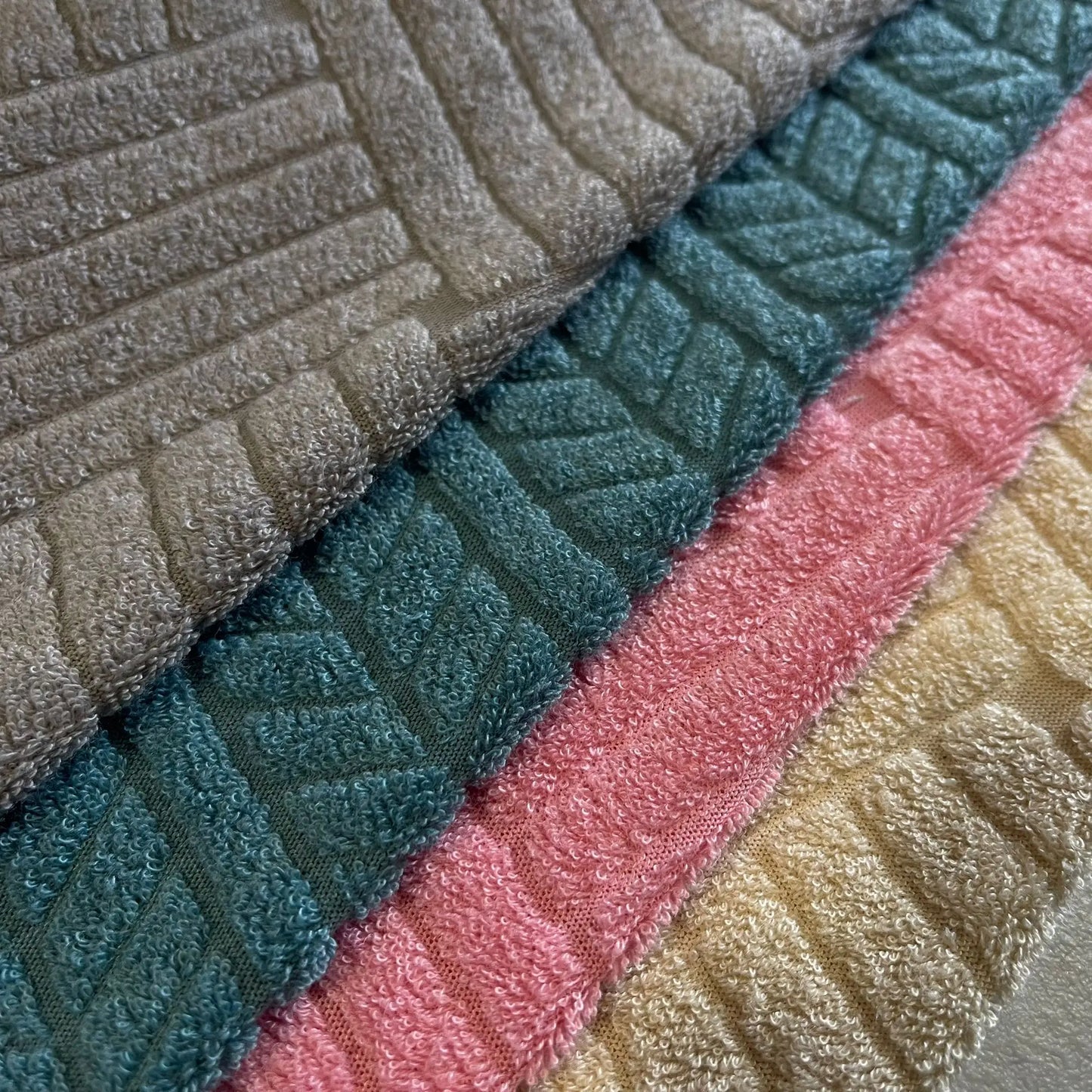 Towelling Fabric Textured Terry Cloth Soft Absorbent Towel Craft Material 58" Wide By The Meter