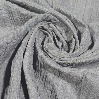 Taupe 100% Cotton Crush Fabric Crinkle Craft Dress Costume Material 50 " By The Meter