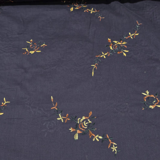 Luxury Embroidered Cotton Lawn Fabric Floral Dress Making Craft Material 58" Wide Sold By The Metre