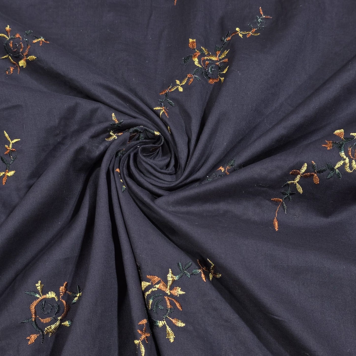 Luxury Embroidered Cotton Lawn Fabric Floral Dress Making Craft Material 58" Wide Sold By The Metre