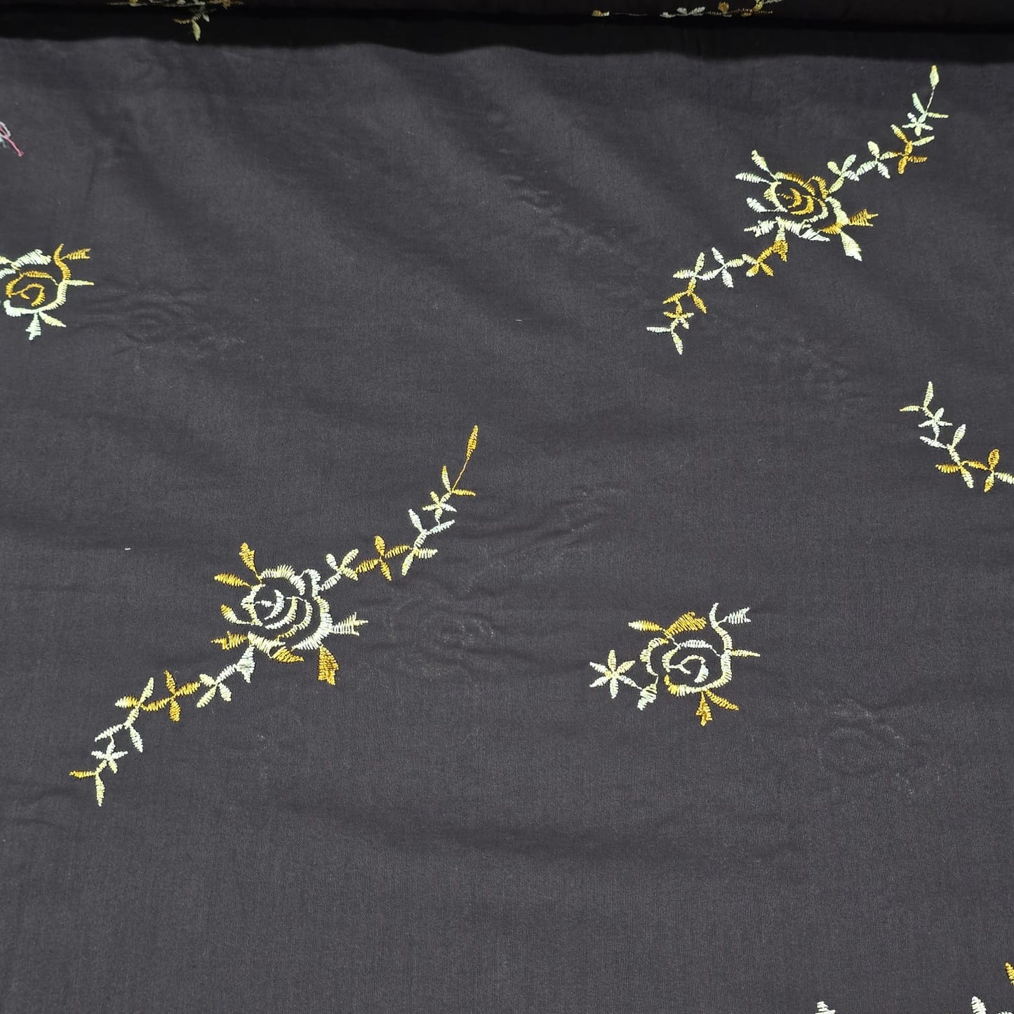Luxury Embroidered Cotton Lawn Fabric Floral Dress Making Craft Material 58" Wide Sold By The Metre