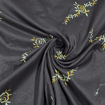 Luxury Embroidered Cotton Lawn Fabric Floral Dress Making Craft Material 58" Wide Sold By The Metre