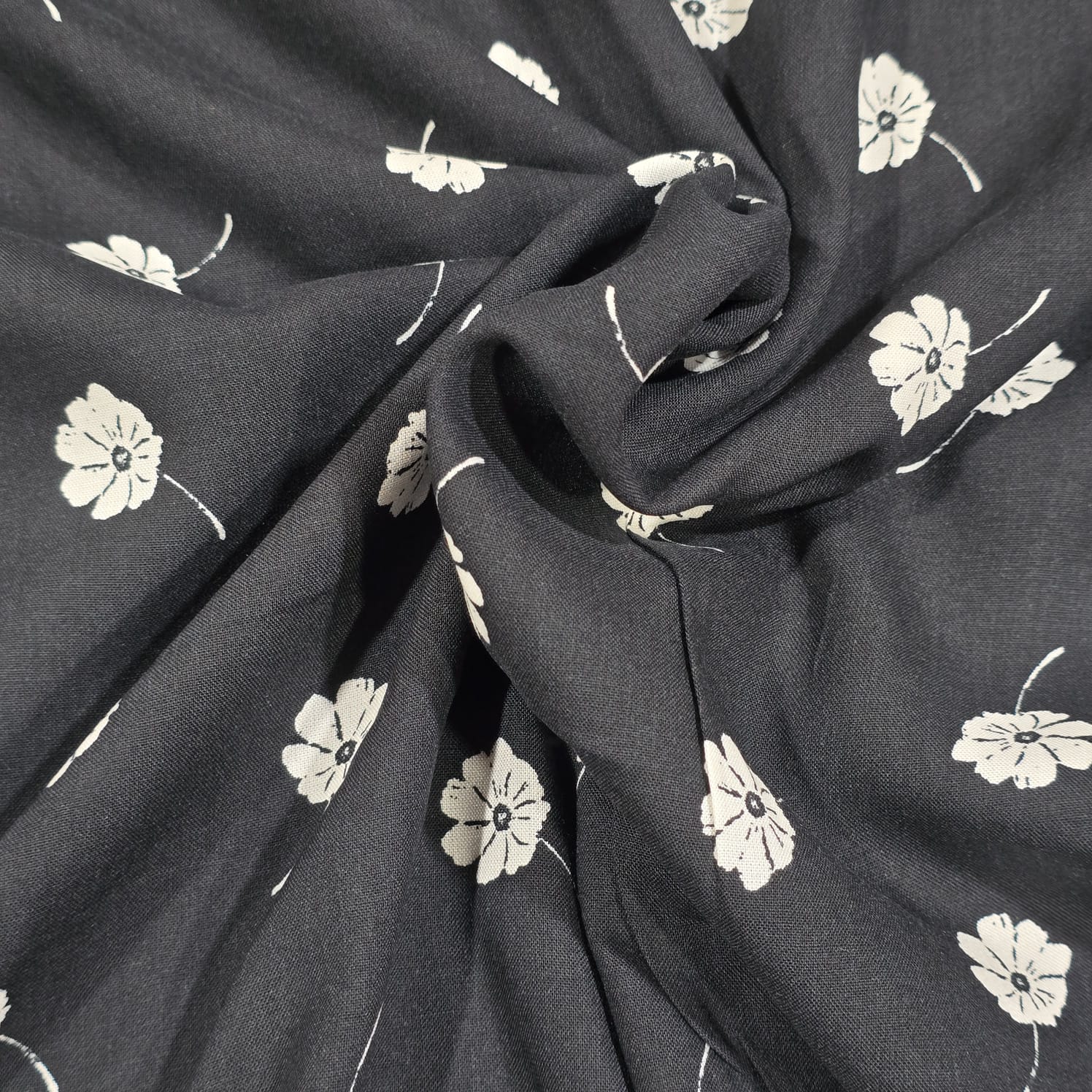 Printed Viscose Challis Fabric Soft Lightweight Dress Making Material 58