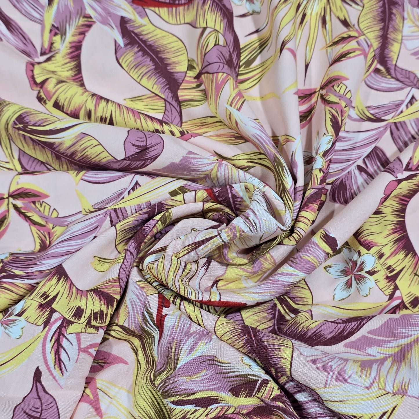 Printed Viscose Challis Fabric Soft Lightweight Dress Making Material 58" Wide Sold By The Meter