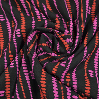 Printed Viscose Challis Fabric 58" Wide By The Meter – Soft Lightweight Dress Making Material