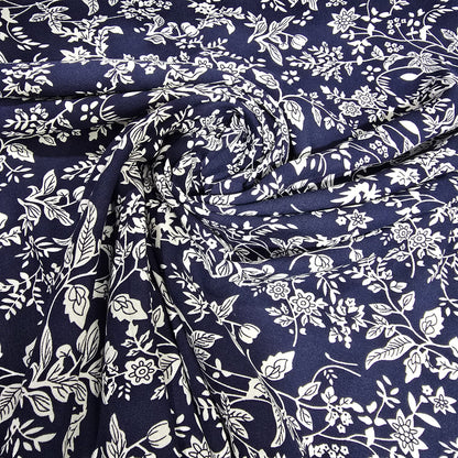 Viscose Challis Print Fabric 58" By The Meter Soft Lightweight Material
