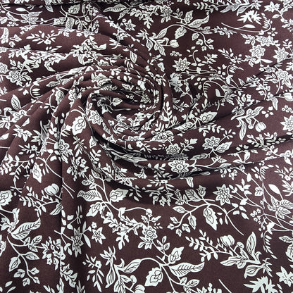 Viscose Challis Print Fabric 58" By The Meter Soft Lightweight Material