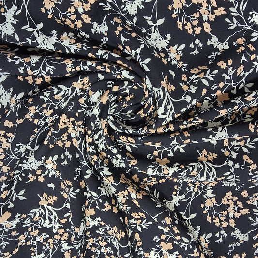 Black Ditsy Meadow