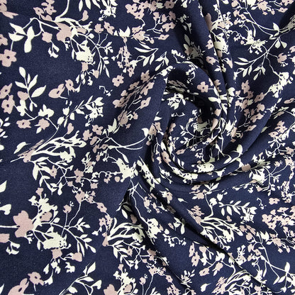 Viscose Challis Print Fabric 58" By The Meter Soft Lightweight Material