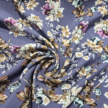 Viscose Challis Print Fabric 58" By The Meter Soft Lightweight Material