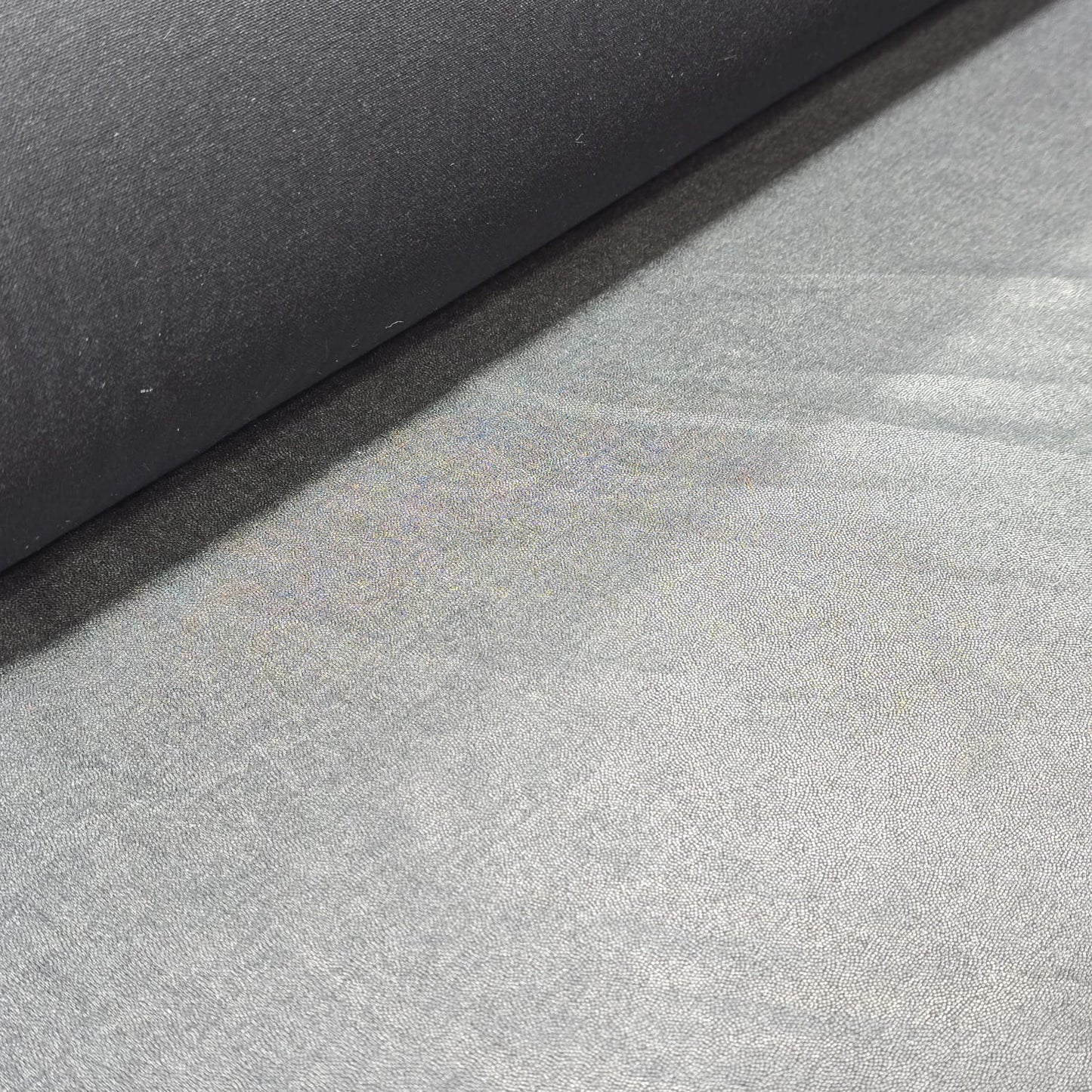 100% Cotton White / Black Woven Iron-On Fusible Interfacing Fabric 90cm By Meter