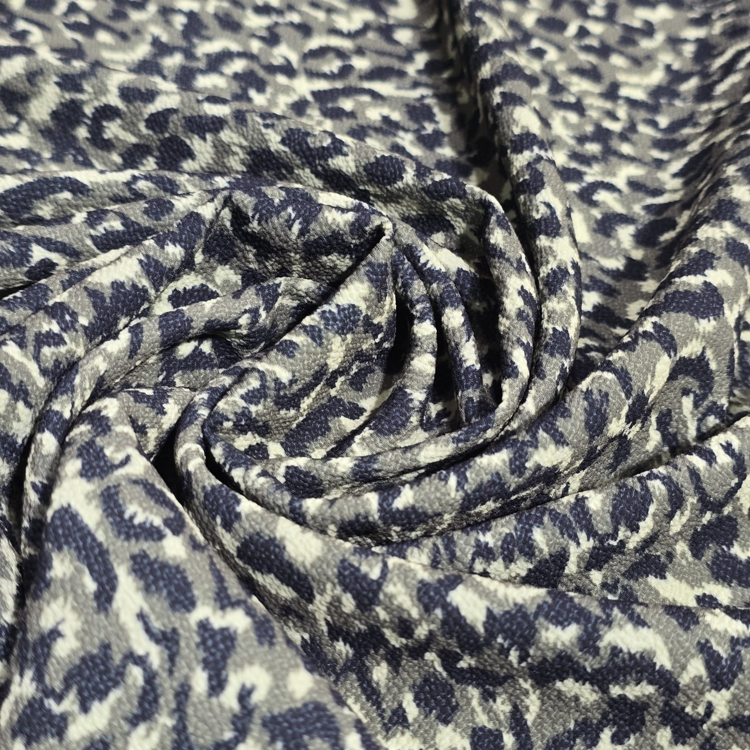 Animal Print Bubble Crepe Fabric 58