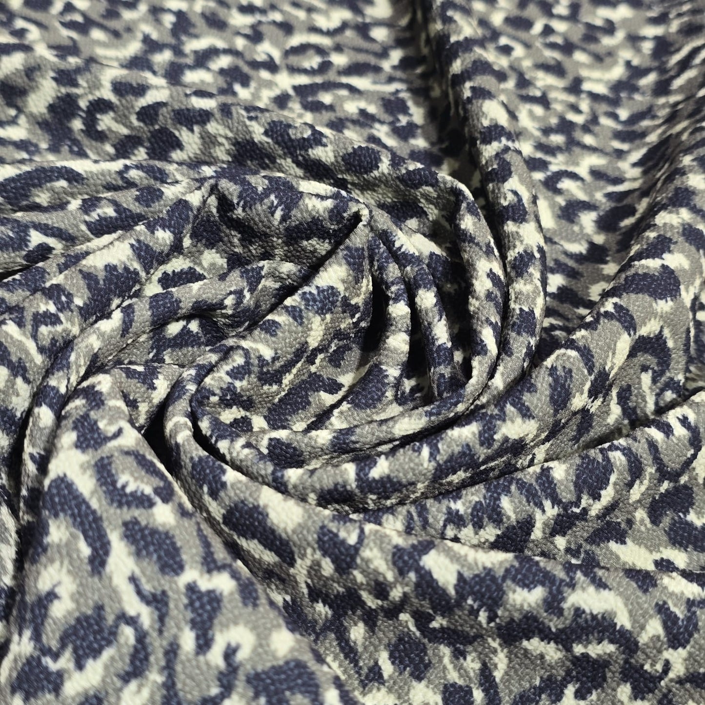 Animal Print Bubble Crepe Fabric 58" Wide | Leopard Print Dressmaking & Craft Fabric by the Metre