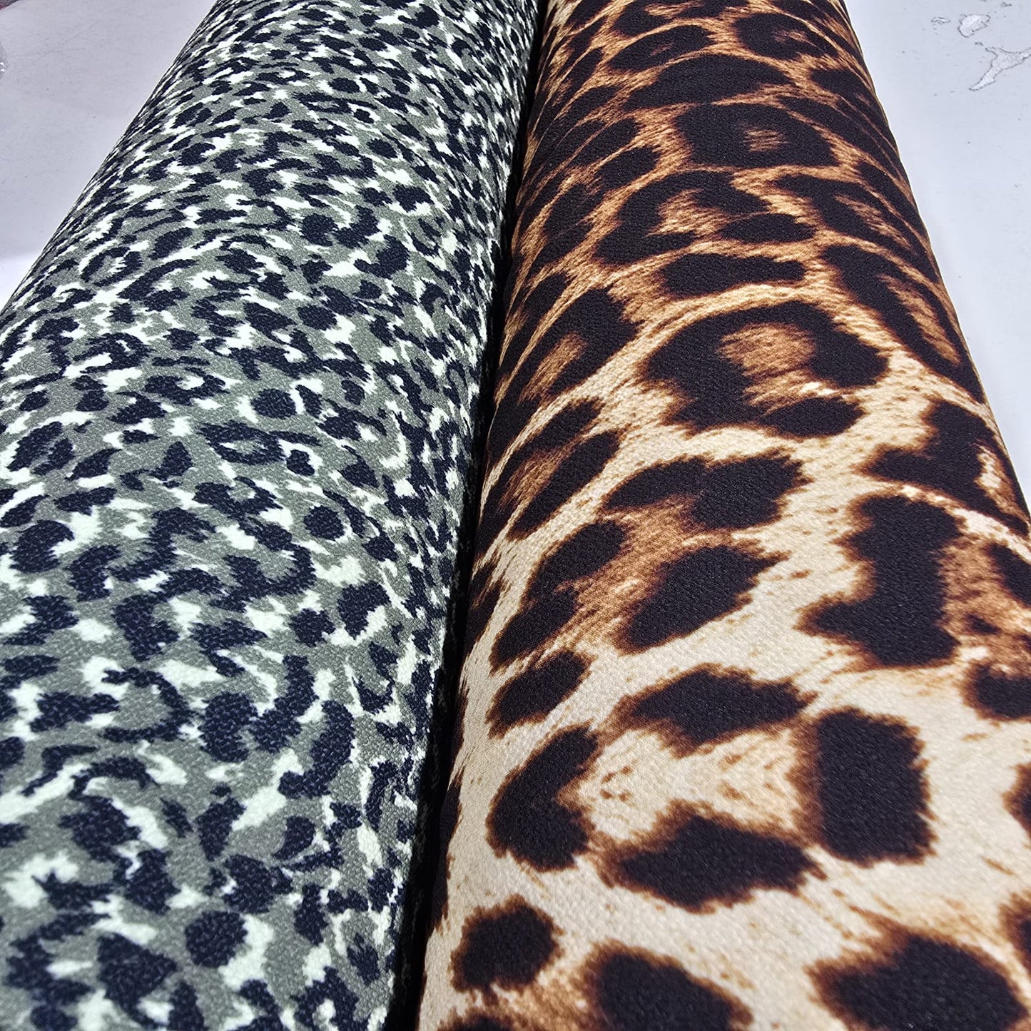 Animal Print Bubble Crepe Fabric 58" Wide | Leopard Print Dressmaking & Craft Fabric by the Metre