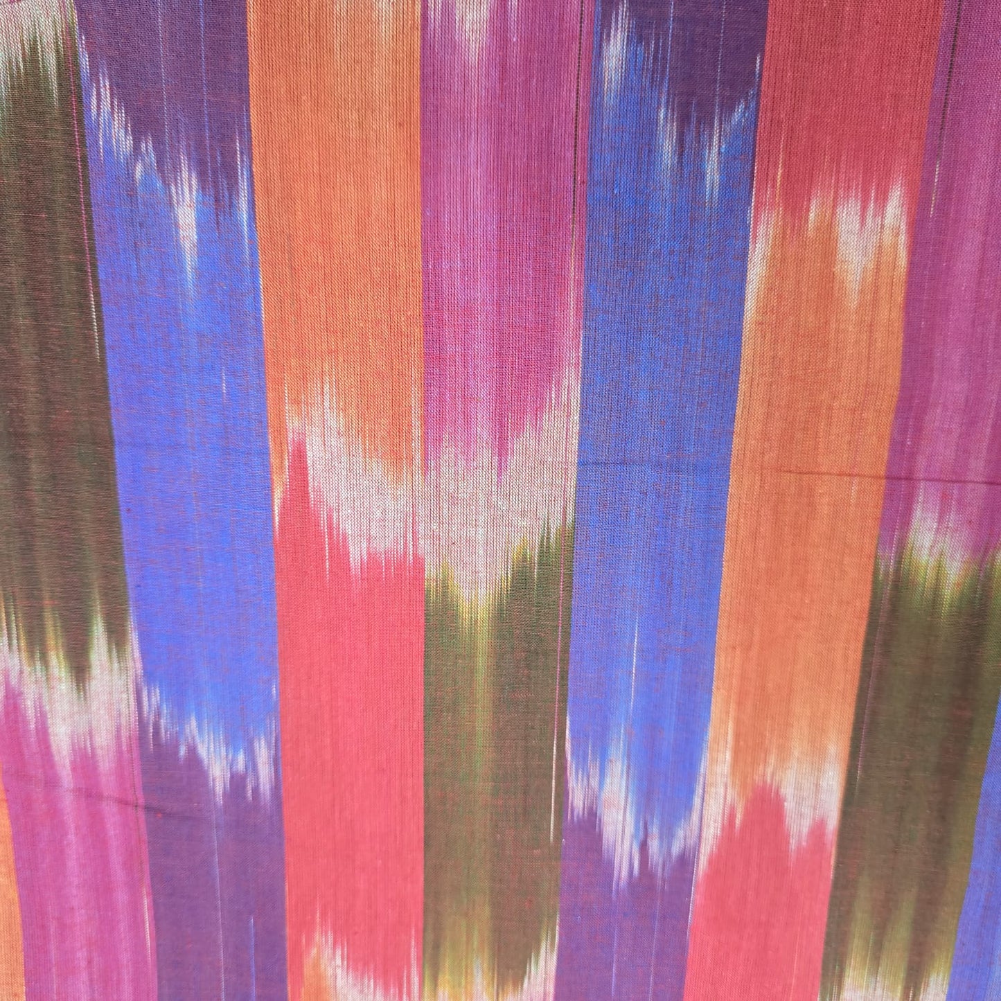 Ikat Stripe Cotton Lawn Fabric 44" Wide | Lightweight Dressmaking, Craft & Summer