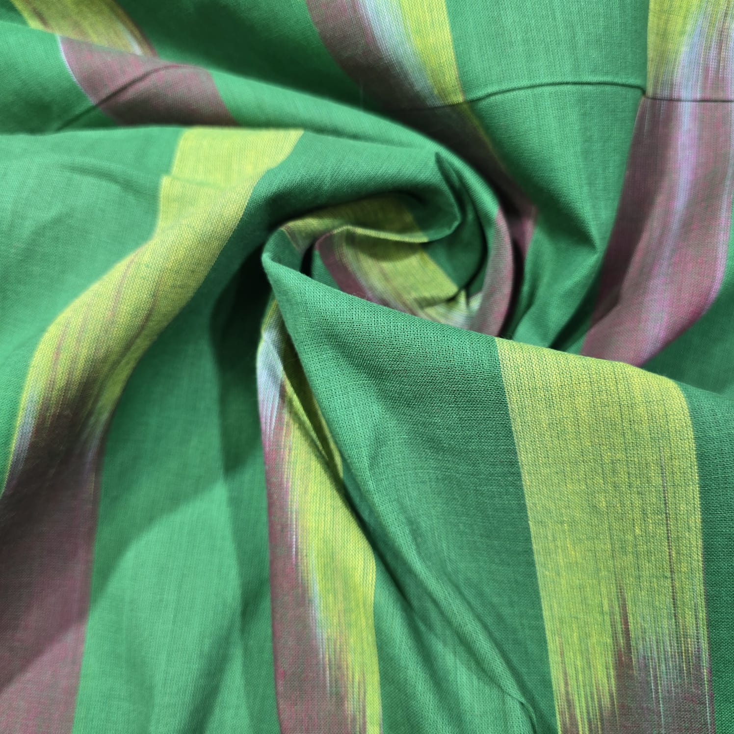 Ikat Stripe Cotton Lawn Fabric 44