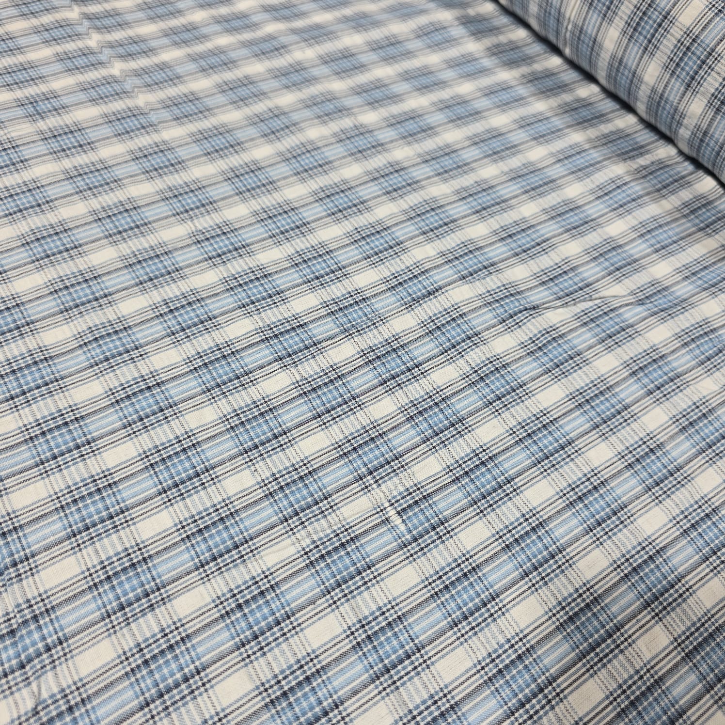 Madras Check Cotton Linen Fabric 44