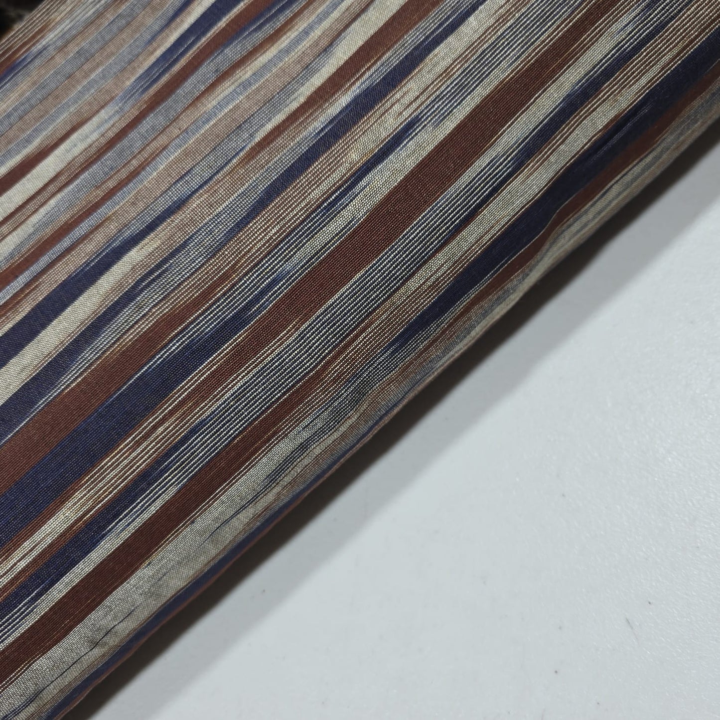 Yarn Dyed Striped Khadi 100% Cotton Fabric 44" Woven Dress Craft Material By The Meter