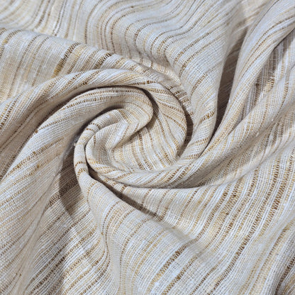 100% Cotton Linen Slub Fabric 44" Wide | Natural Dress Craft Material By The Meter