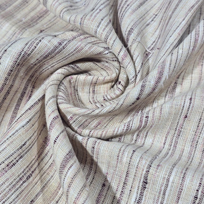 100% Cotton Linen Slub Fabric 44" Wide | Natural Dress Craft Material By The Meter