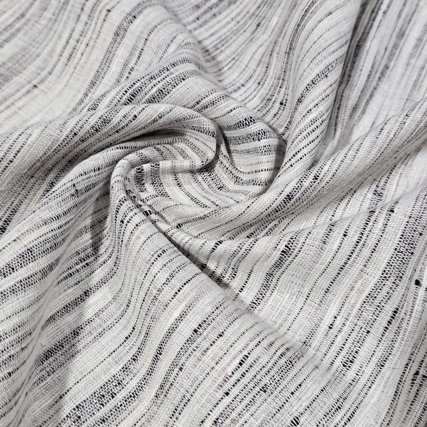 100% Cotton Linen Slub Fabric 44" Wide | Natural Dress Craft Material By The Meter