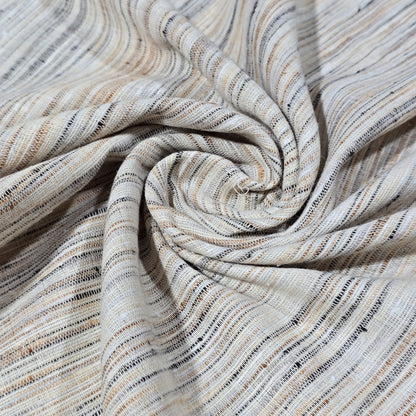 100% Cotton Linen Slub Fabric 44" Wide | Natural Dress Craft Material By The Meter