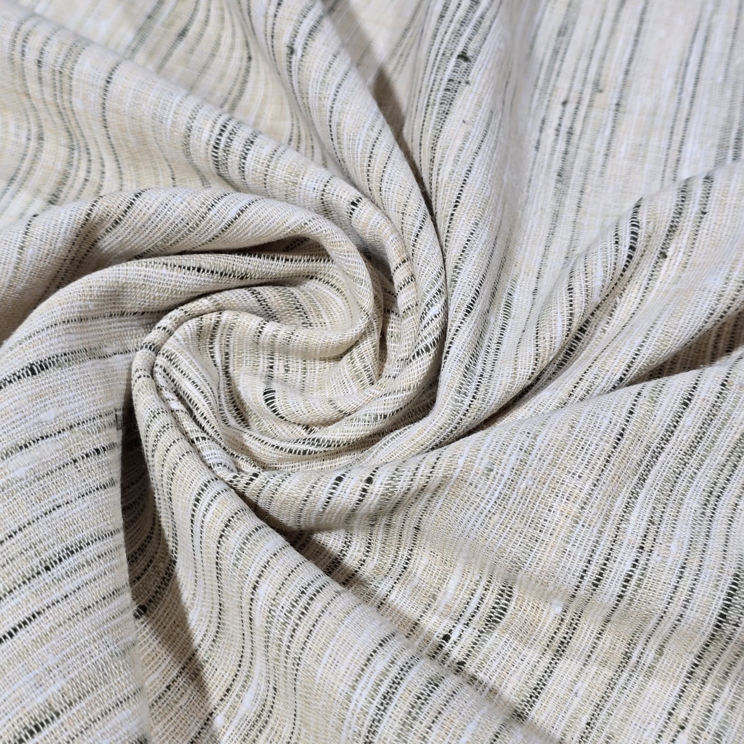 100% Cotton Linen Slub Fabric 44