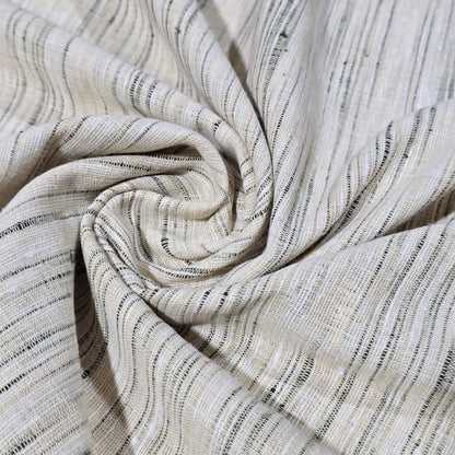 100% Cotton Linen Slub Fabric 44" Wide | Natural Dress Craft Material By The Meter