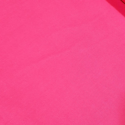Hot Pink Plain Cotton Poplin Fabric Dress Craft Quilting Material 58" By The Meter