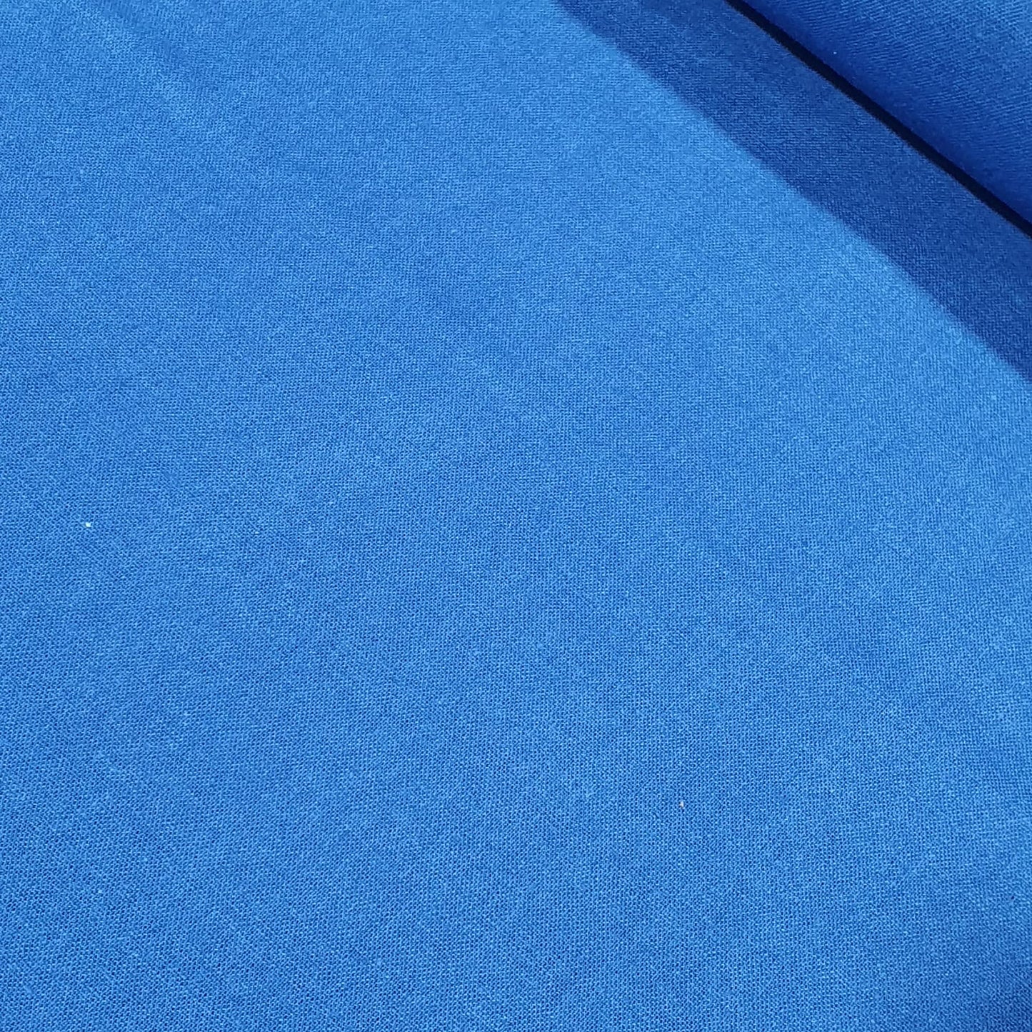 Denim Blue Plain Cotton Linen Fabric 58" Dress Craft Upholstery Material By The Meter