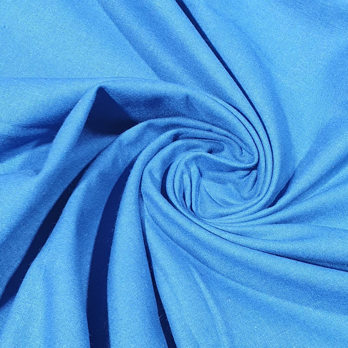 Denim Blue Plain Cotton Linen Fabric 58" Dress Craft Upholstery Material By The Meter