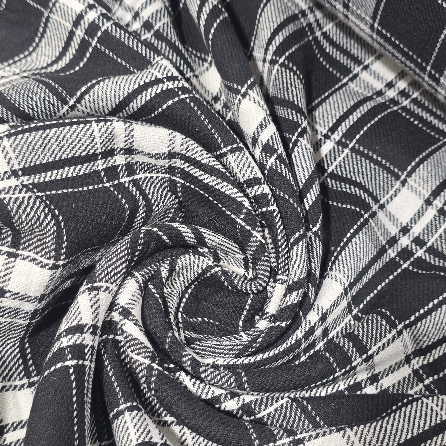 Tartan Brushed Cotton Fabric 42
